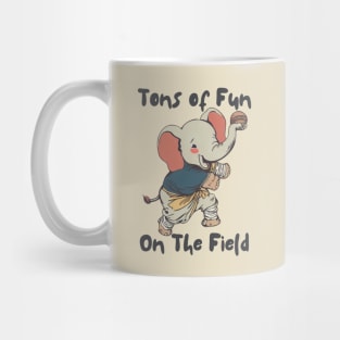 Elephant baseball team Mug